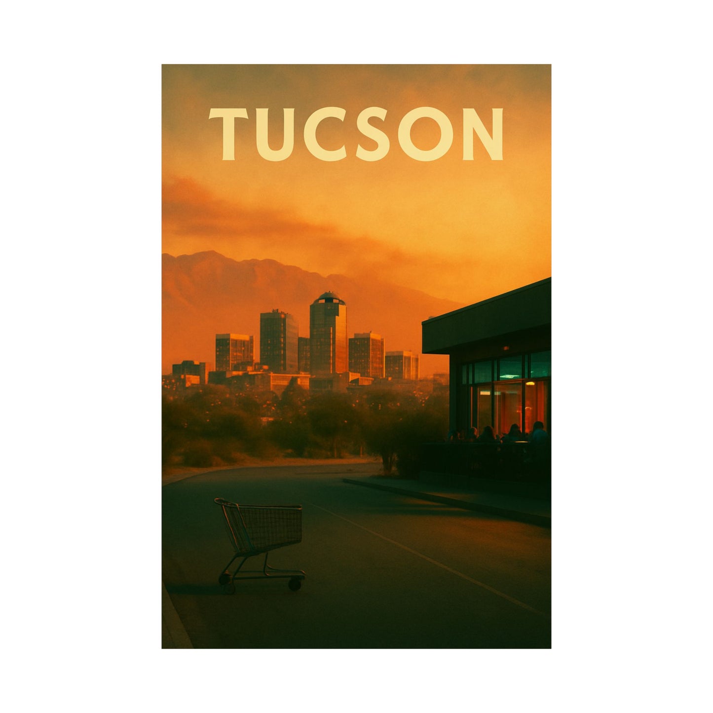 Vertical Tucson Poster Print