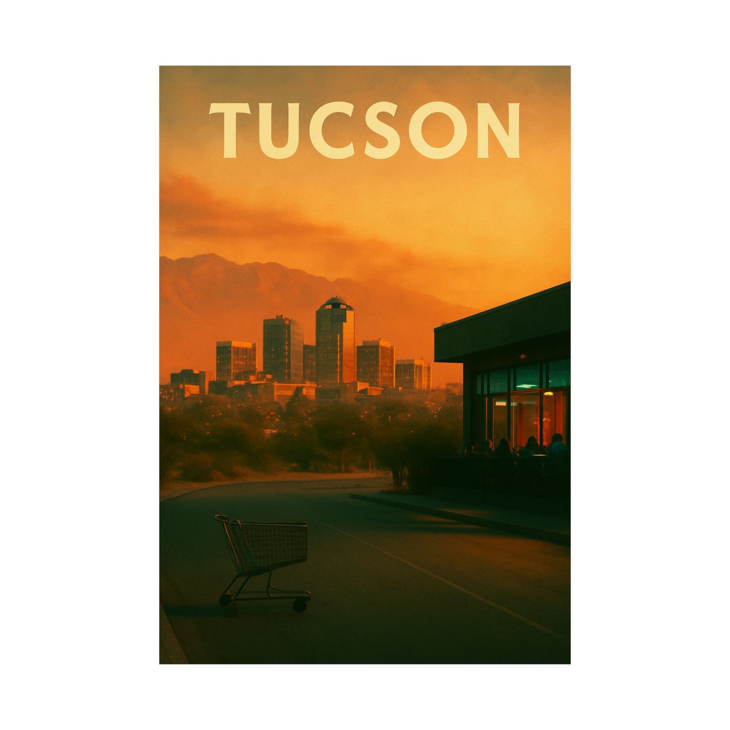 Vertical Tucson Poster Print