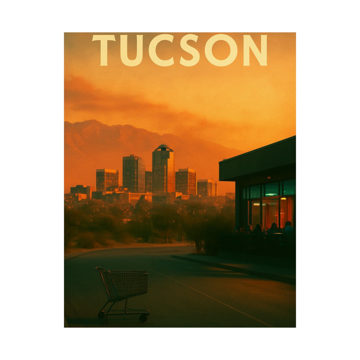 Vertical Tucson Poster Print