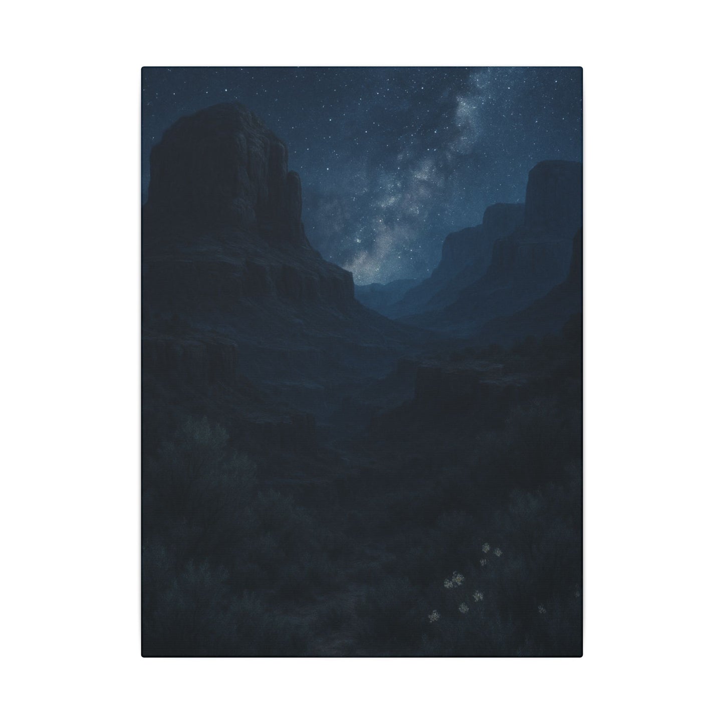Milky Way Illuminating Sedona - Nighttime Canvas Wall Art