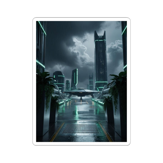 Landed Starship Sticker