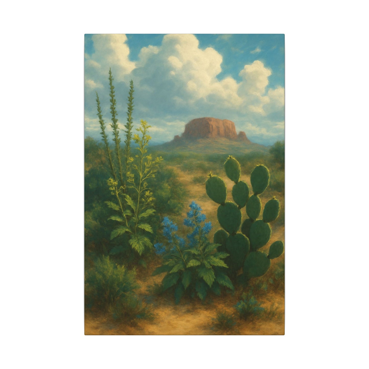 Neutral Desert Plants - Canvas Wall Art