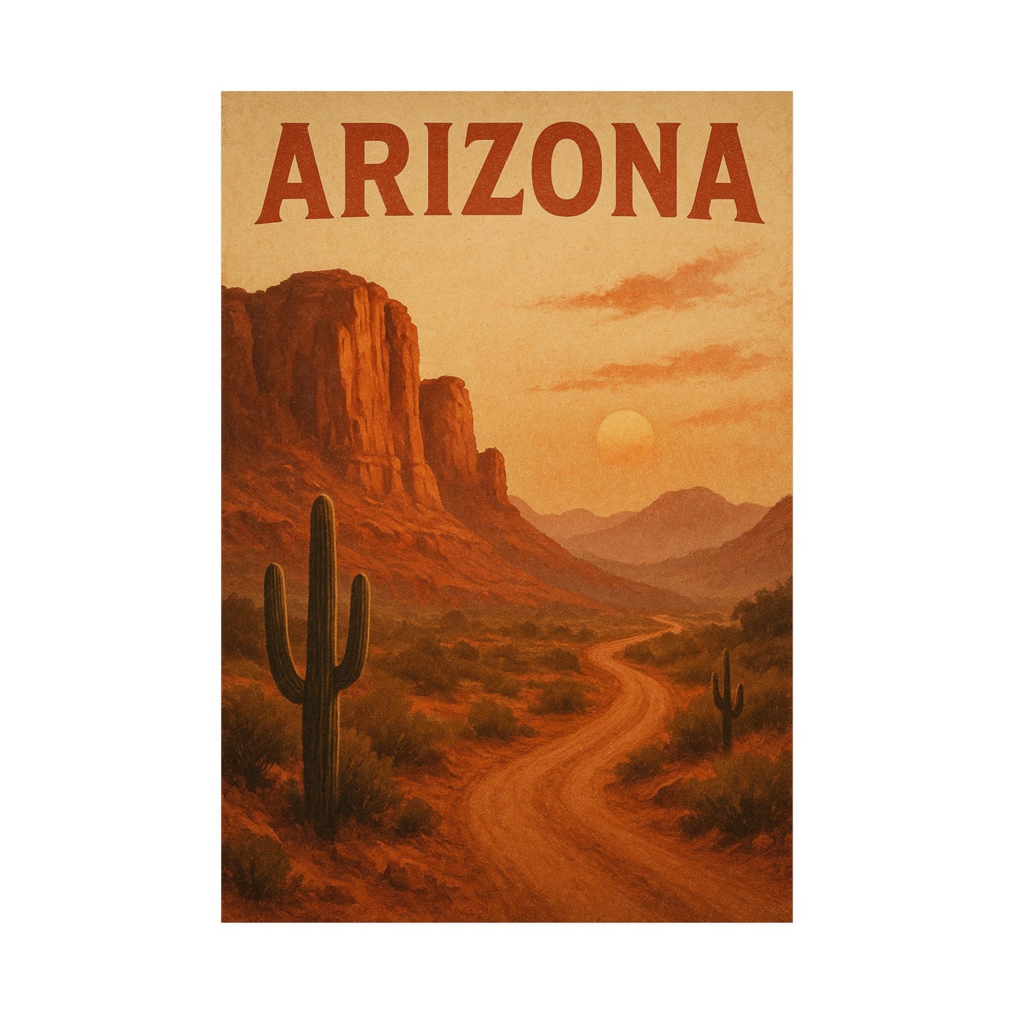 Vertical Poster Arizona Simple Design