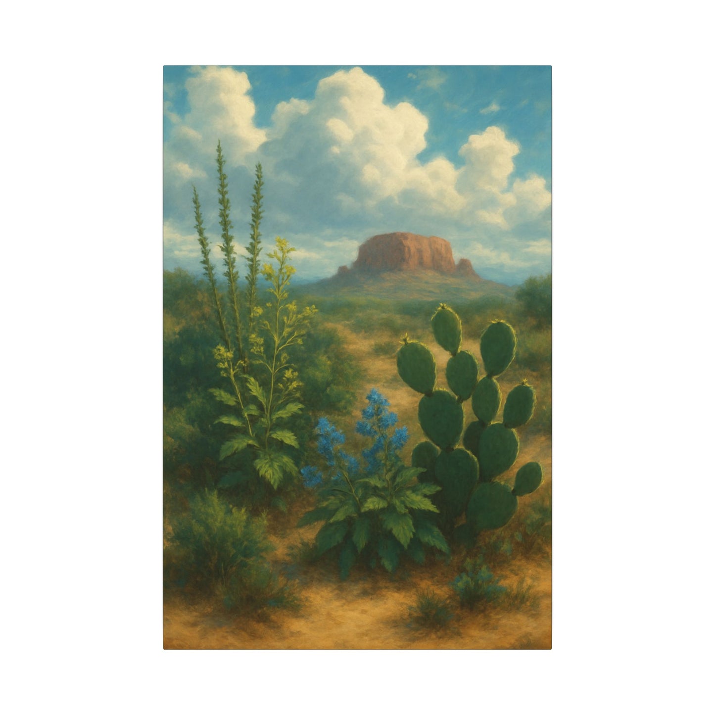 Neutral Desert Plants - Canvas Wall Art