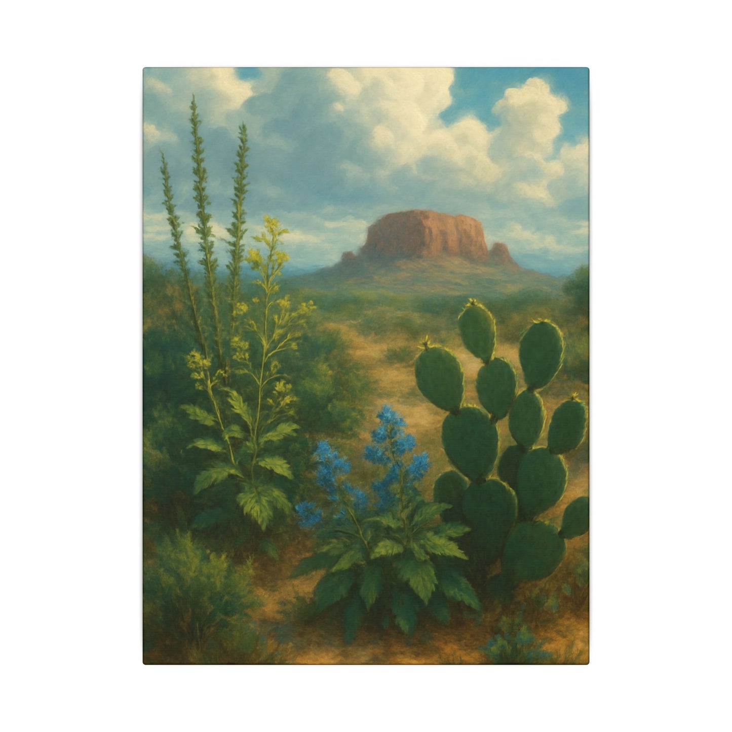 Neutral Desert Plants - Canvas Wall Art