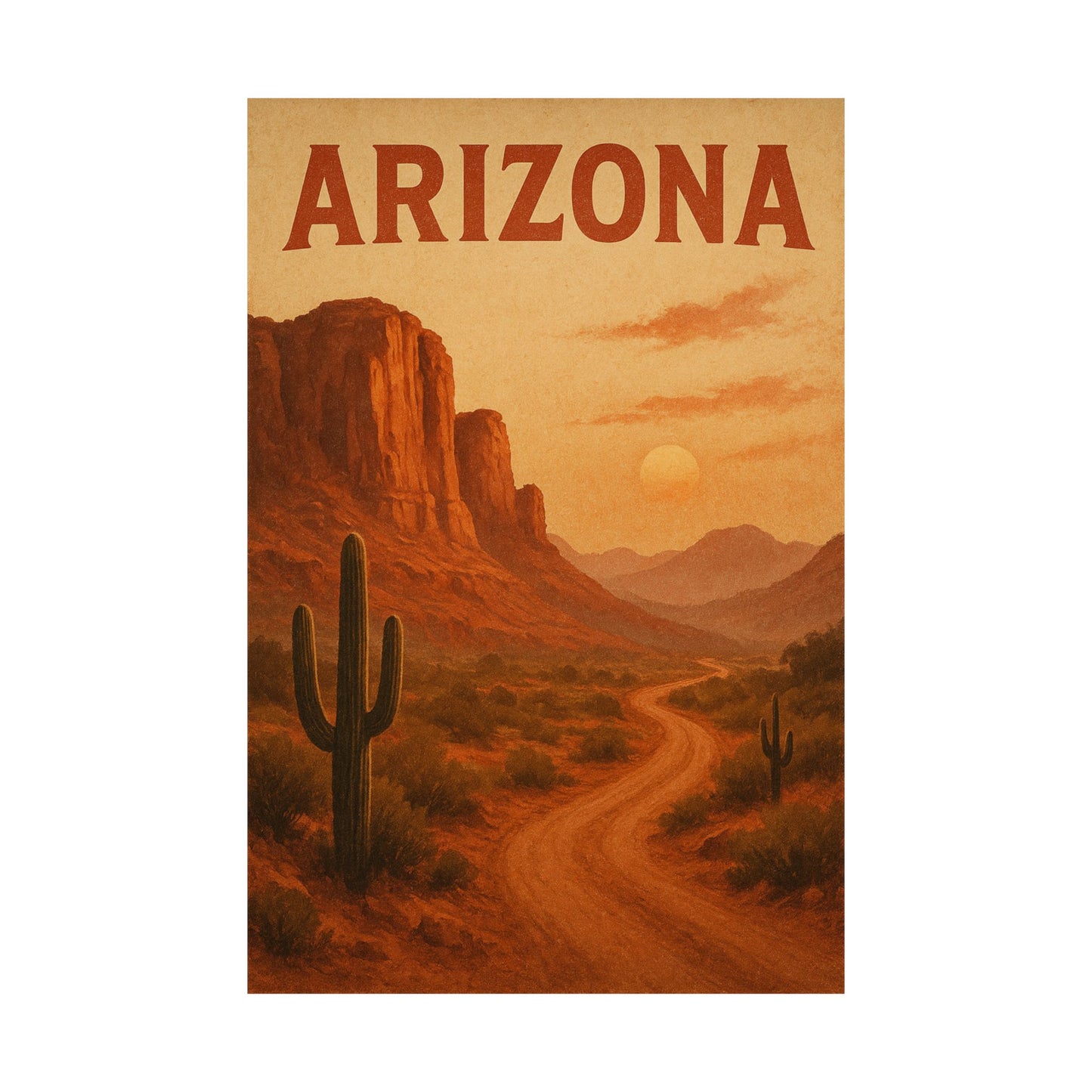 Vertical Poster Arizona Simple Design