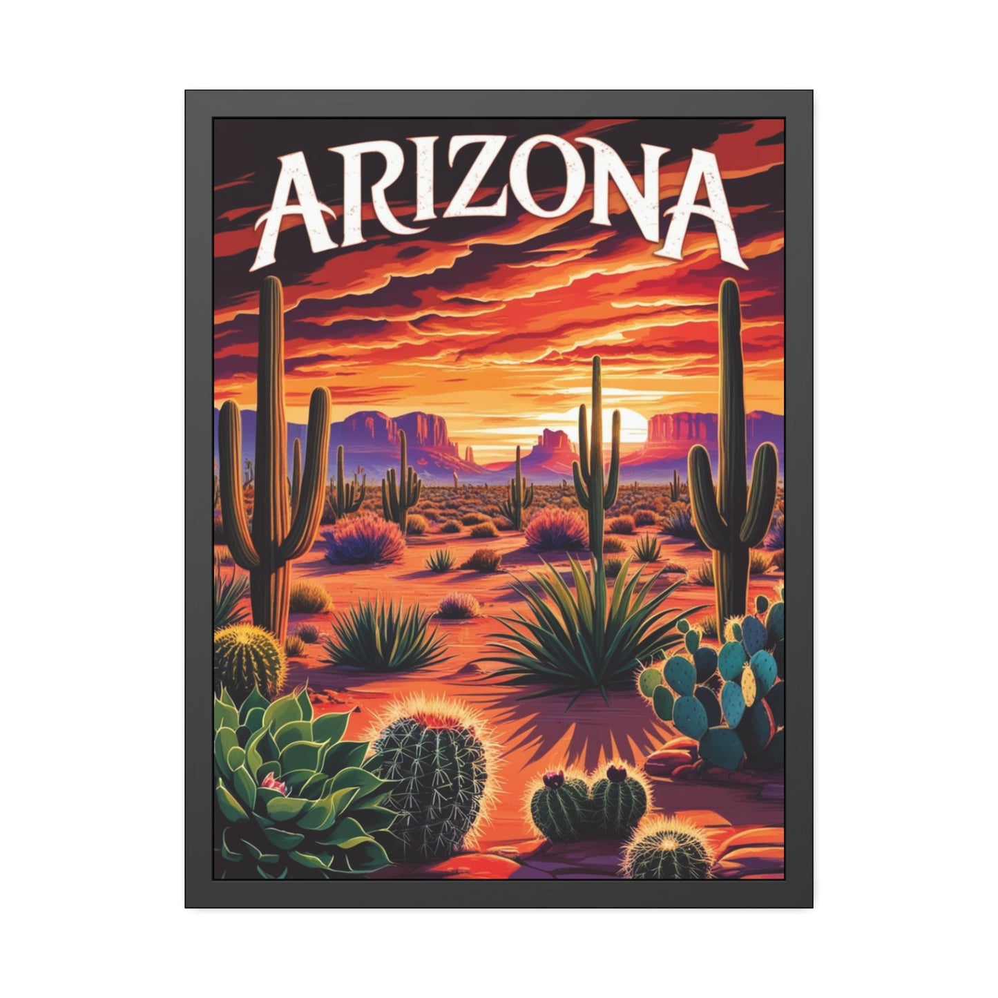 Arizona Sunset Framed Poster