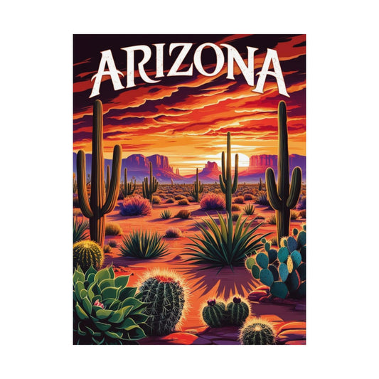 Arizona Sunset Vertical Poster