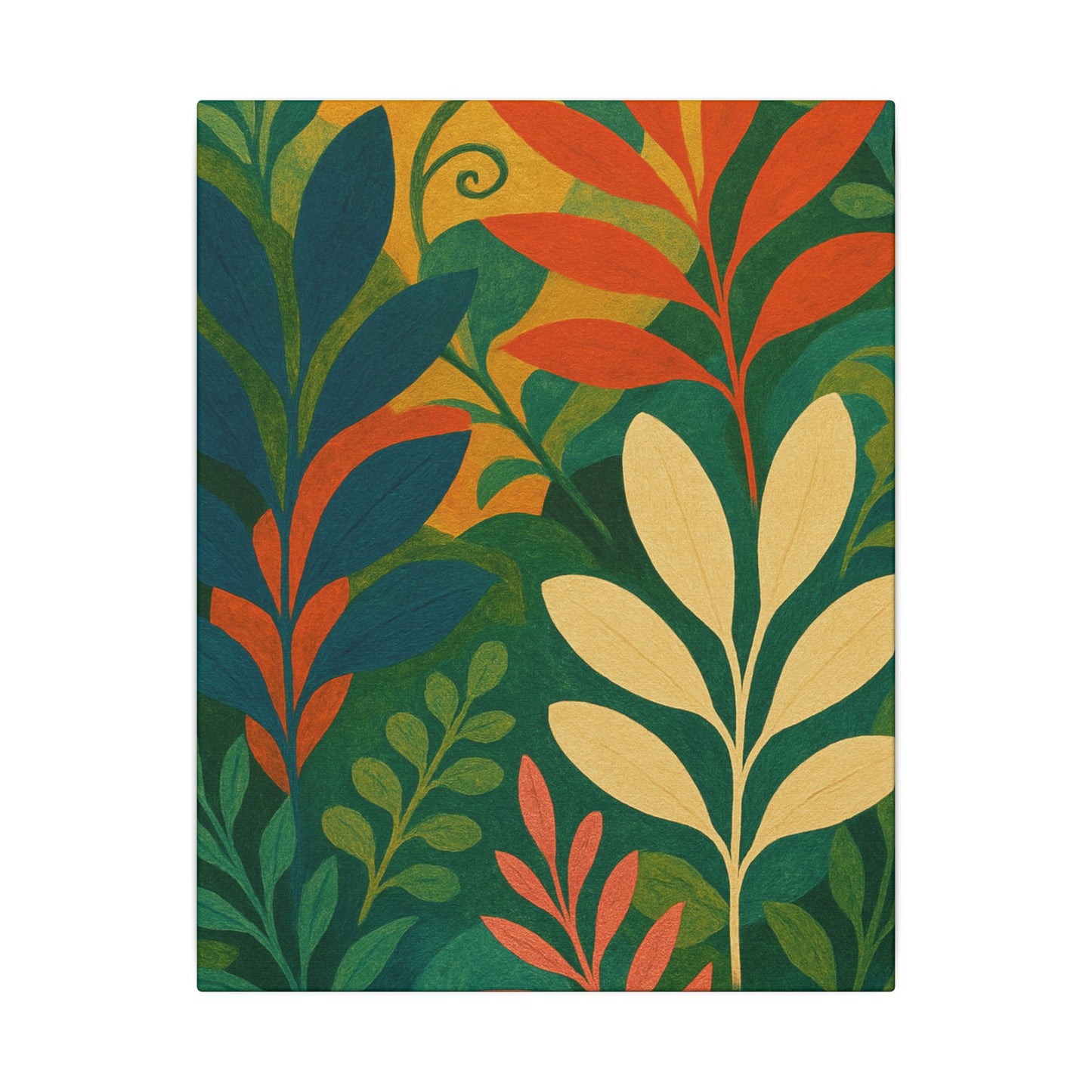 Vibrant Leaves Canvas Wall Art