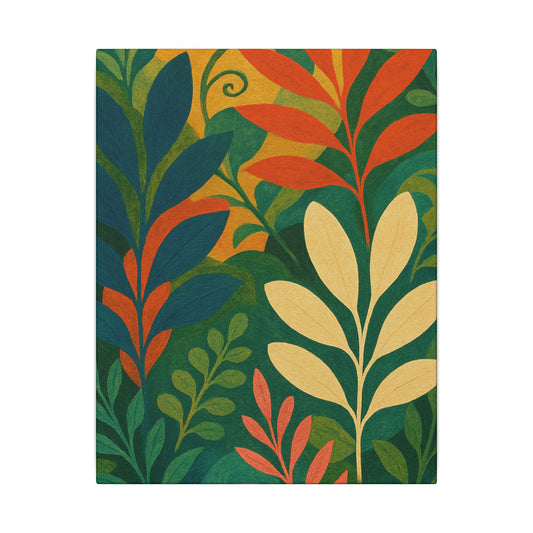 Vibrant Leaves Canvas Wall Art
