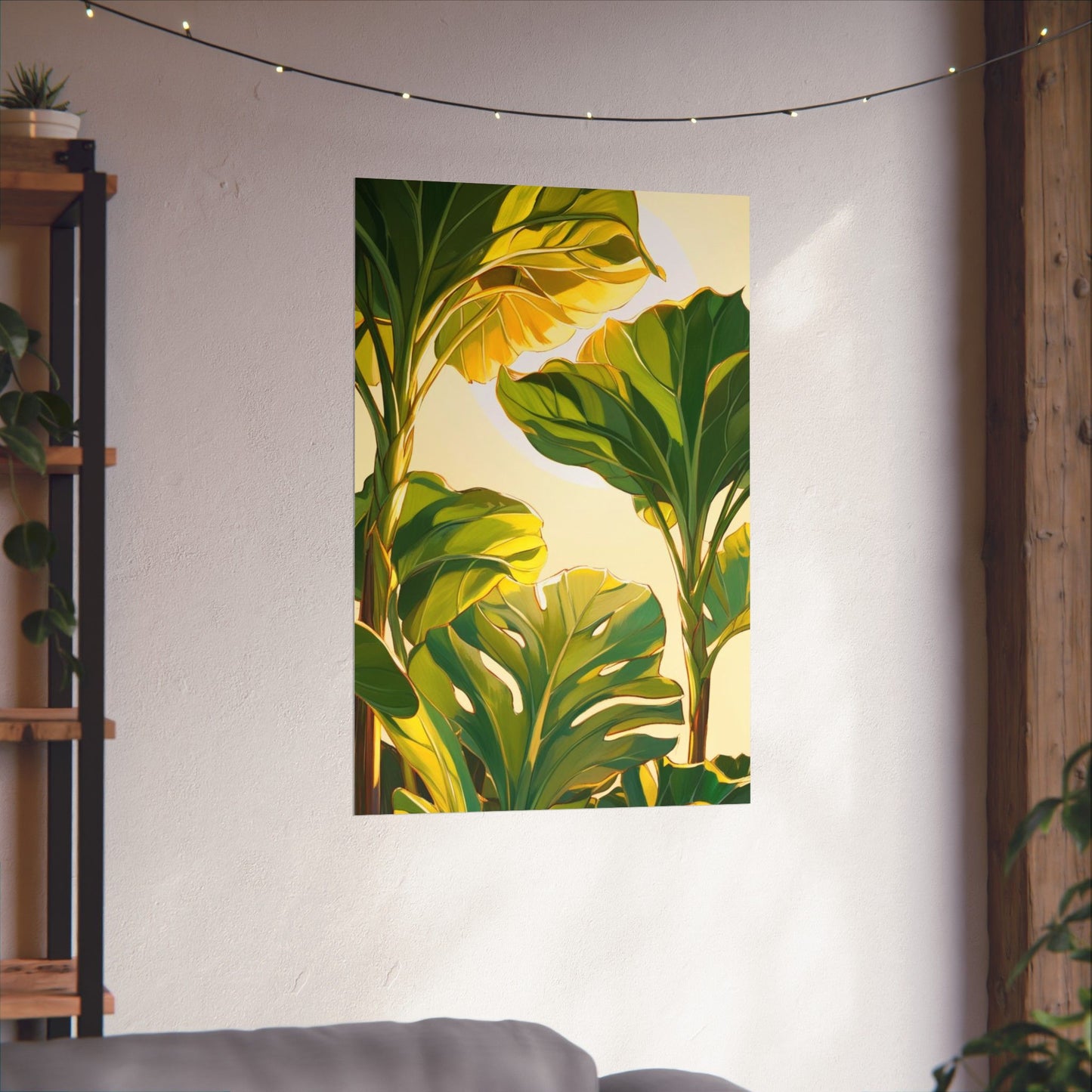 Vertical Poster - Sunshine Leafy Plants