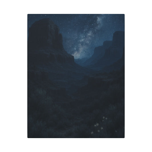 Milky Way Illuminating Sedona - Nighttime Canvas Wall Art