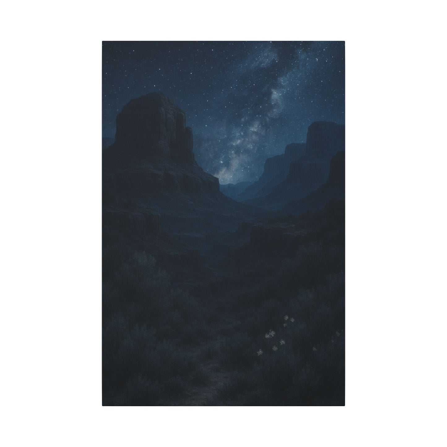 Milky Way Illuminating Sedona - Nighttime Canvas Wall Art