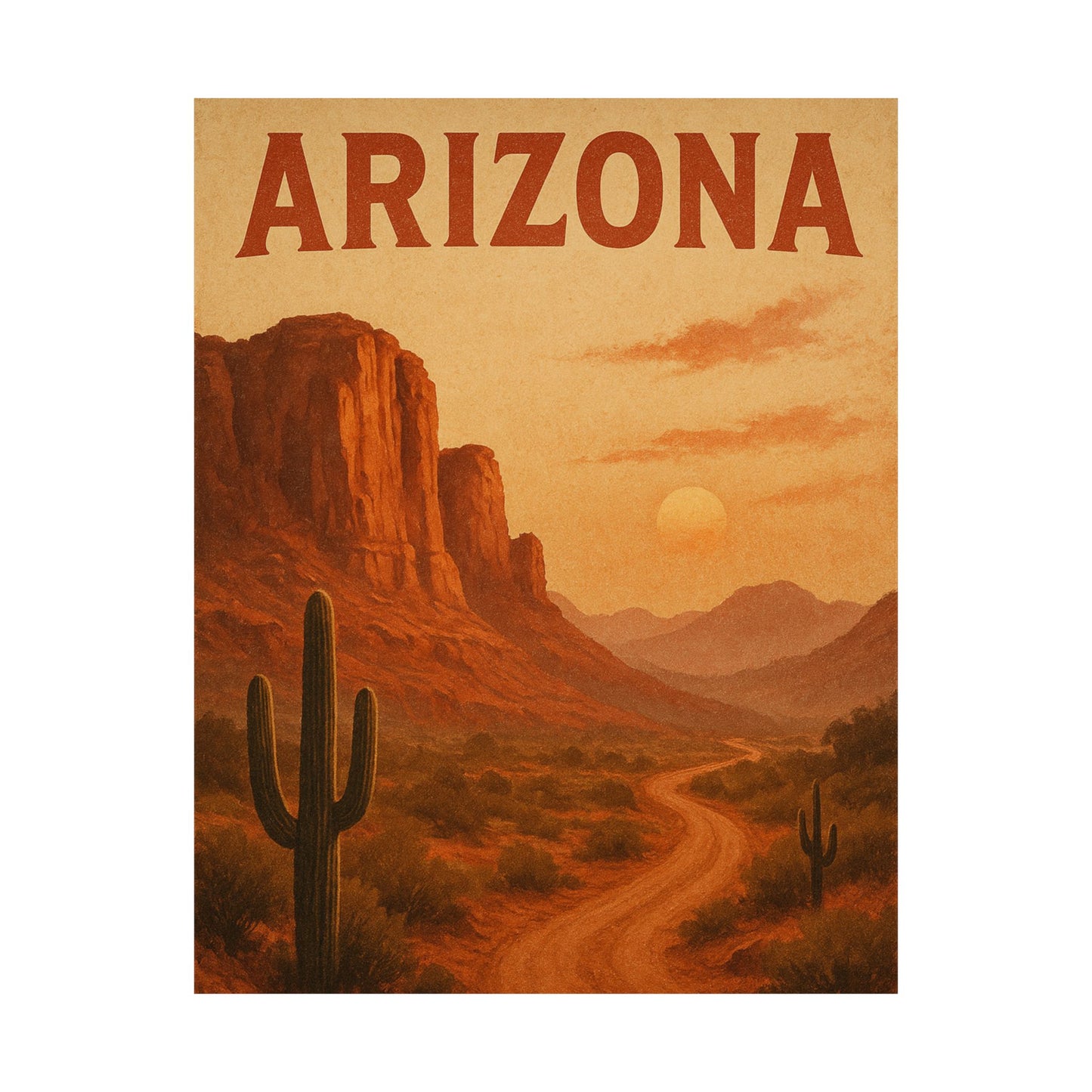 Vertical Poster Arizona Simple Design